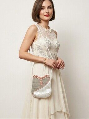 NWT Vintage Evening Beaded Mini Handbag Made in Hong Kong
